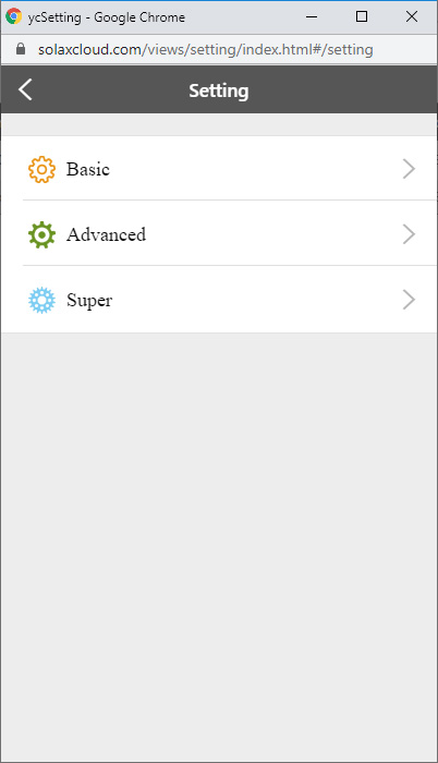 SolaXCloud Setting Screen (Image: T. Larkum)