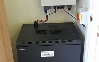 PowerBanx X Battery System in downstairs cupboard (Image: Tanjent)