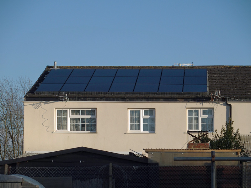 Solar installed for Mrs PK, Garston (WD25), Herts.