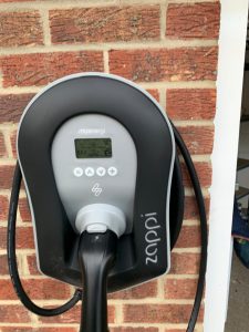 We also installed a myEnergi Zappi electric car (EV) solar charging point for him