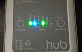 myenergi Hub lights after pairing with Zappi (Image: Tanjent)