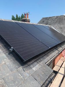 A solar install on slate tiles near Colchester (Image: DH/Tanjent)