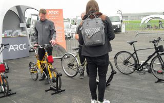 Some of the eBikes on show at Fully Charged, these are on the ARCC stand (Image: TL/Tanjent)