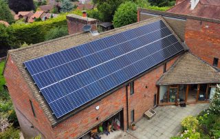 A large 24 panel solar installation in Hemel Hempstead (Image: JT/Tanjent)