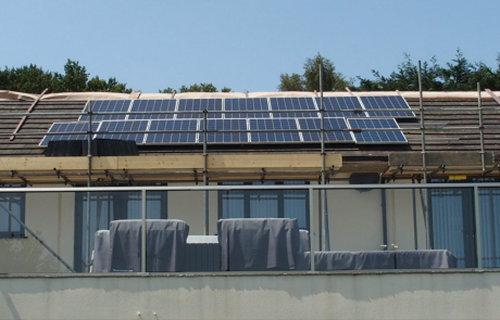 Solar Panel Installation with scaffolding Tanjent Energy