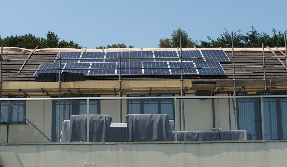 Solar Panel Installation with scaffolding Tanjent Energy