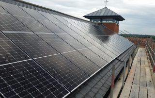 Solar panels installed on Church roof (Image: Tanjent)