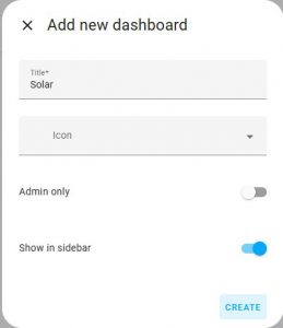 Add New Dashboard (Image: M. Bennett)