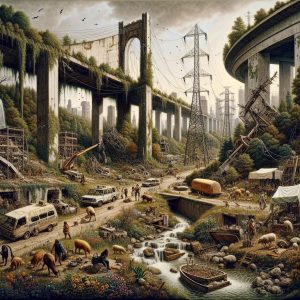A post-societal collapse landscape (Image: Tanjent/Copilot)