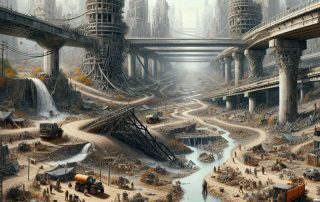 A dystopian scene of societal collapse (Image: Tanjent/Copilot)